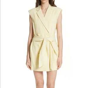 Tibi wrap blazer dress in yellow nwot XS